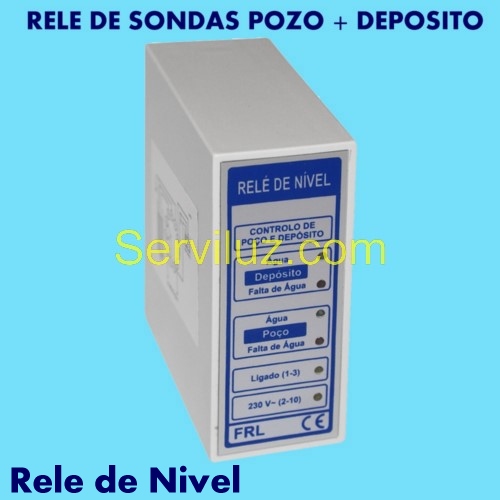 Rele de Nivel Pozo y Deposito Control Nivel de Liquidos Conductivos 400V Rele de Nivel Pozo y Deposito Control Nivel de Liquidos Conductivos 400V